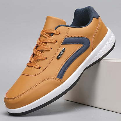 Men'S Classic British Style Casual Business Shoes - All-Season Solid  Geometric Pattern, Low Top Lace-Up, Round Toe, Faux Upper, Fabric Inner, EVA TPR Sole, Comfortable Minimalist Design for Daily  Outdoor Use, Everyday Com