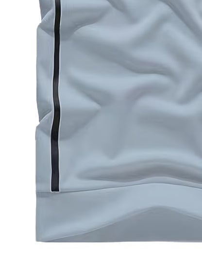 Տղամարդկանց ամառային առօրյա, կանգնող օձիքով, լարով ձգվող սպորտային հագուստի հավաքածու