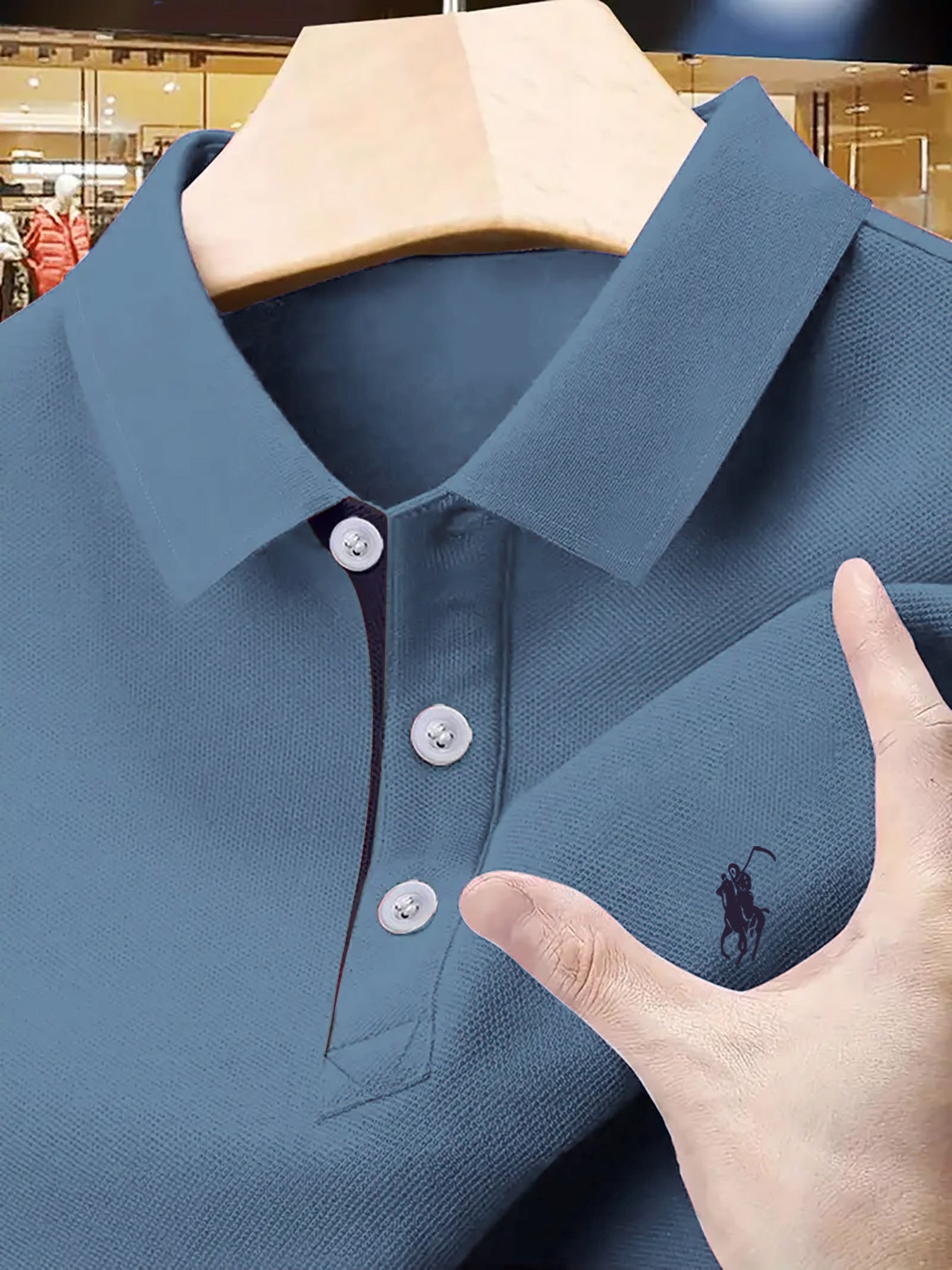 Տղամարդկանց պատահական գոլֆի պոլո վերնաշապիկ, երկրաչափական նախշ, թեթև ձգվող գործվածք, պոլիեսթեր 100%, սովորական, ամառային կարճ թեւ, շրջափակով օձիքով և կոճակի դետալներով, 210գ/մ² - Բուրգունդի