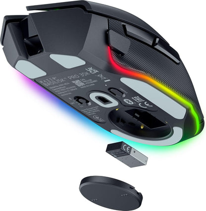Razer Basilisk V3 Pro 35K Wireless Gaming Mouse: Hyperscroll Tilt Wheel - 35K DPI Optical Sensor Gen 2-13 Customizable Controls - Chroma RGB - Optical Switches Gen 3 - up to 140 Hr Battery - Black