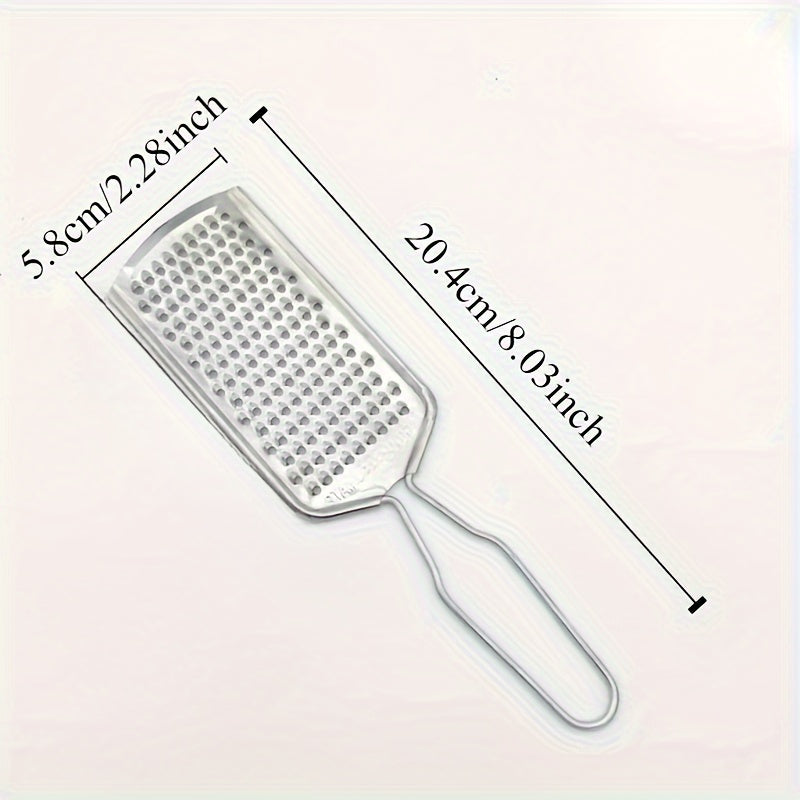 Բազմակողմանի չժանգոտվող պողպատից պանրի քերիչ և մրգերի կեղևիչ - շարժական խոհանոցային հարմարանք ցիտրուսների, կարտոֆիլի և սեխի համար