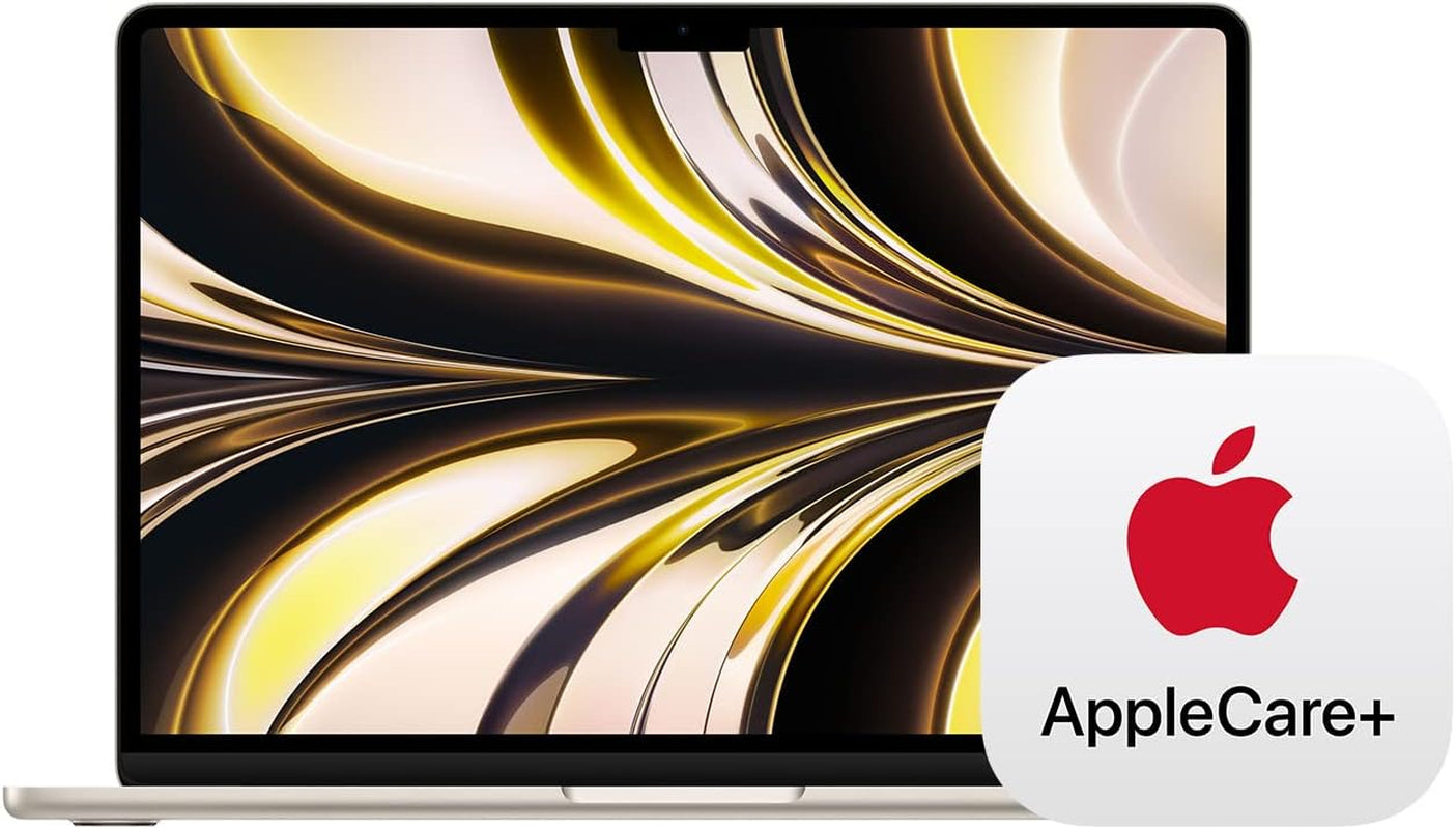 Apple 2022 Macbook Air Laptop with M2 Chip: Built for Apple Intelligence, 13.6-Inch Liquid Retina Display, 16GB RAM, 256GB SSD Storage, Backlit Keyboard, 1080P Facetime HD Camera; Midnight