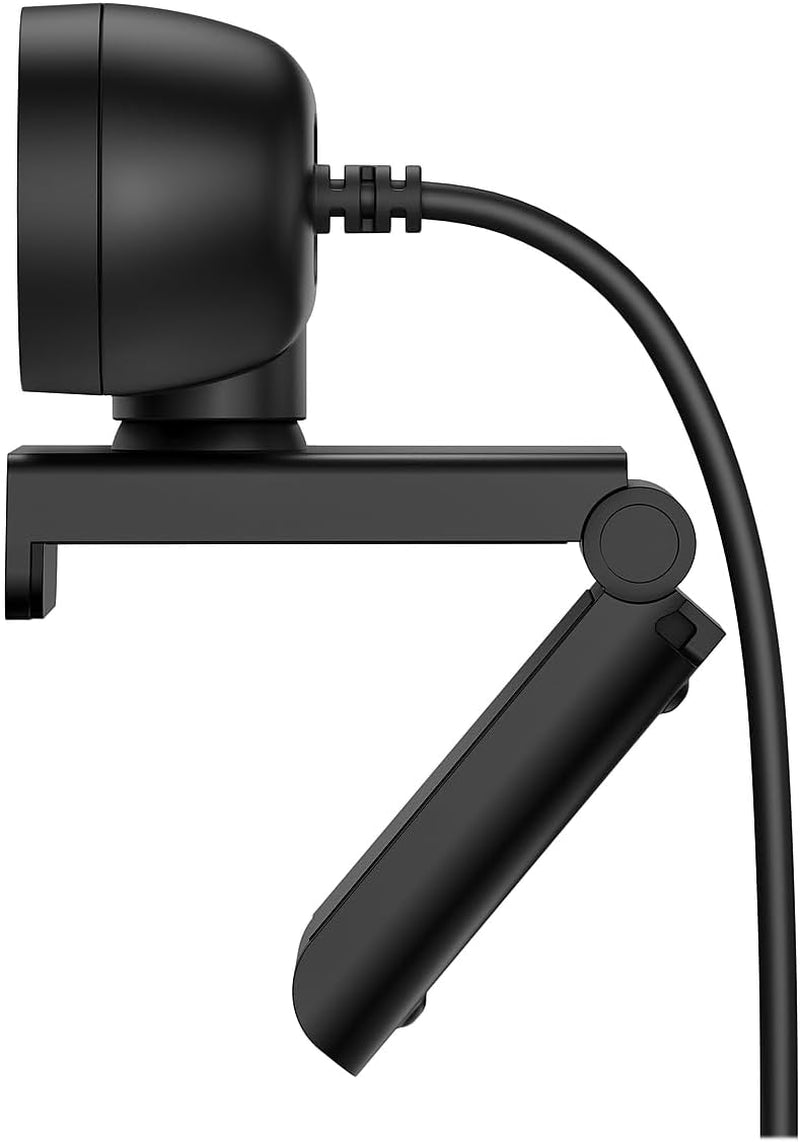 HP 320 FHD Webcam - USB-A Computer Camera with Mic & Privacy Cover - for Desktop, Laptop, & Chromebook - 1080P Resolution W/Wide FOV - Zoom & Teams Compatible - Clip Mount, Tripod Support, & Swivel