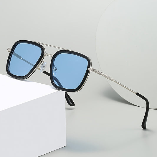 1pc Men's Women's Square Fashion Glasses Y2K Style