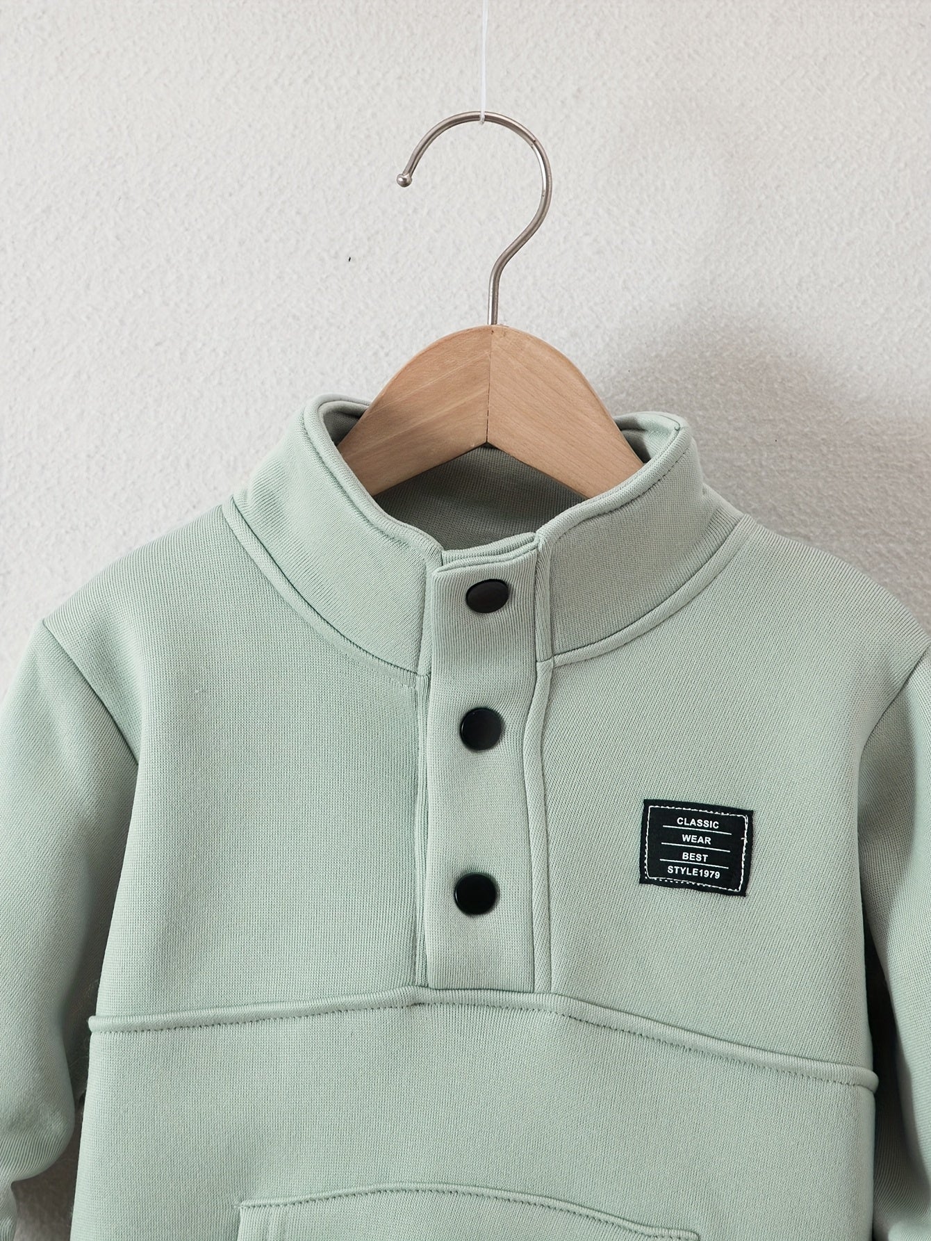 Տղաների հարմարավետ բրդյա աստառով վերնաշապիկի և սպորտային տաբատի հավաքածու - ձիթապտղի կանաչ, առօրյա ձմեռային հագուստ գրպաններով, հաստ տաքություն աշնան և ձմռան համար, սովորական չափսի, առօրյա հագուստ, բացօթյա օգտագործման համար