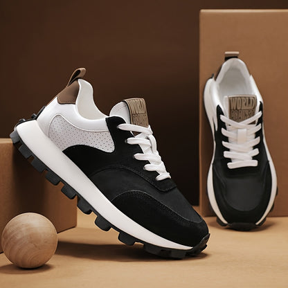 2025 թվականի գարնանային տղամարդկանց շնչող ցածրակրունկ սպորտային կոշիկներ - Հաստեցված, փափուկ ռետինե ներբան, տղամարդկանց նոր շնչող ցանցե հարթակով կոշիկներ՝ հասակը մեծացնող սպորտային կոշիկներով