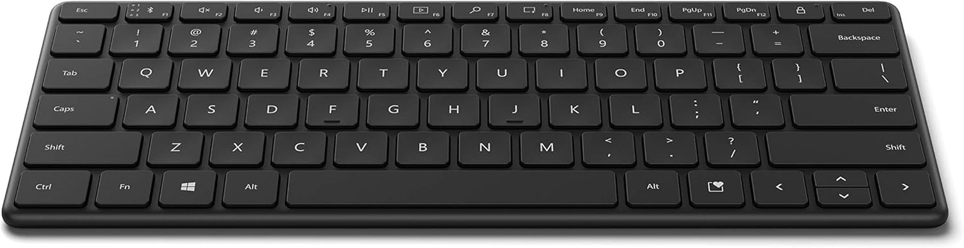 Microsoft Designer Compact Keyboard - Matte Black. Standalone Wireless Bluetooth Keyboard. Compatible with Bluetooth Enabled Pcs/Mac