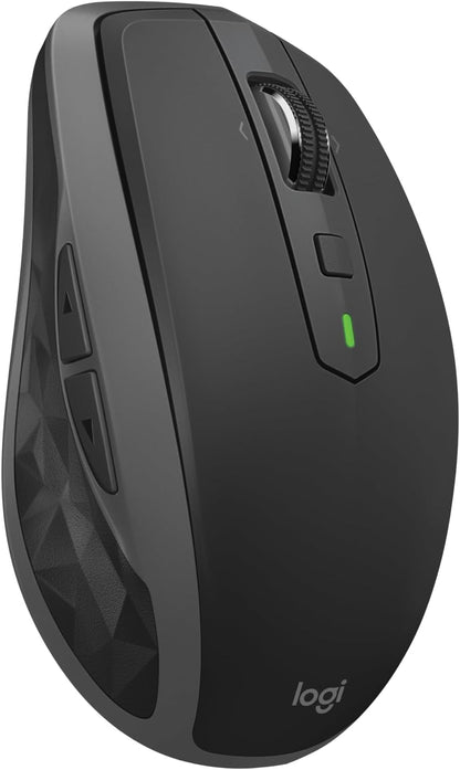 Logitech MX Anywhere 2S Bluetooth Edition Wireless Mouse - Use on Any Surface, Hyper-Fast Scrolling, Rechargeable, Control up to 3 Apple Mac and Windows Computers and Laptops