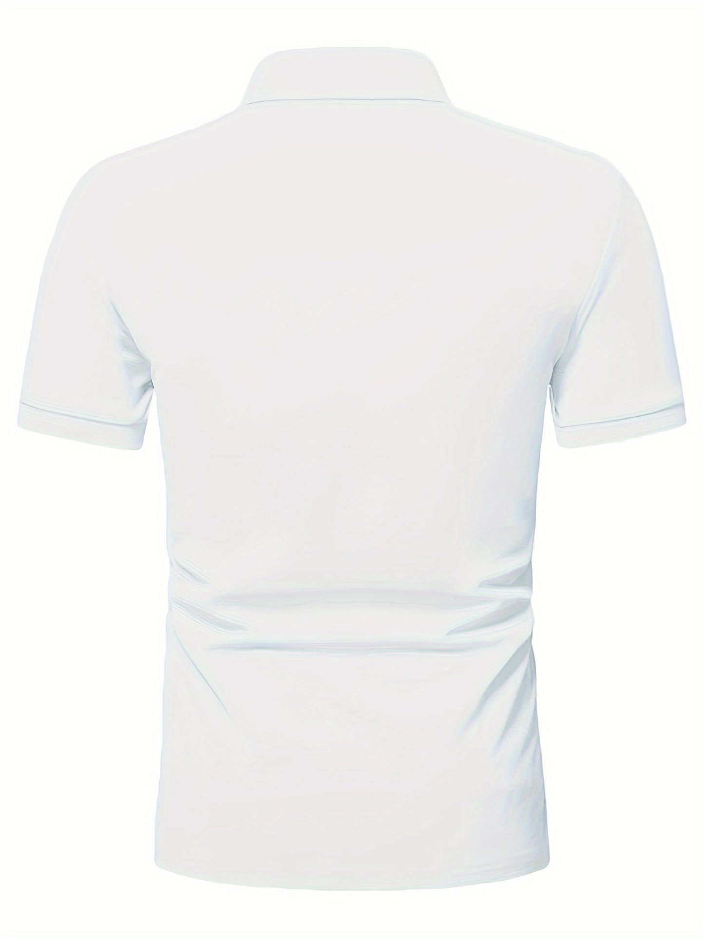 Տղամարդու առօրյա, ձգվող, միագույն, կայծակաճարմանդով և կոճղակապով գոլֆի վերնաշապիկ, ամառային, տղամարդու, փողոցային հագուստ