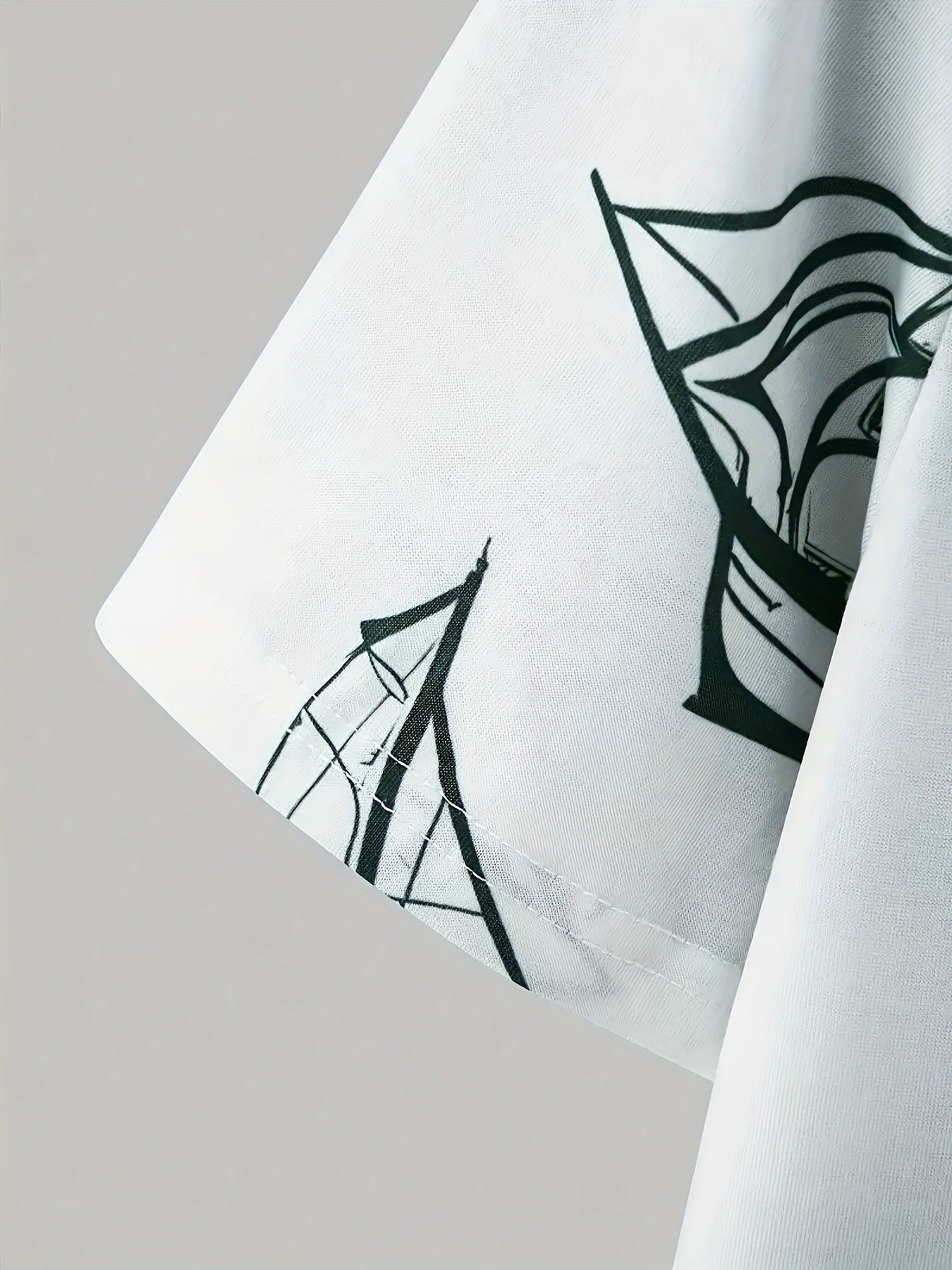 A set of 2 stylish Men's palm tree pattern summer fresh T-shirts and shorts, micro-stretch polyester knit fabric with a fitted fit, suitable for outdoor activities and family gatherings.