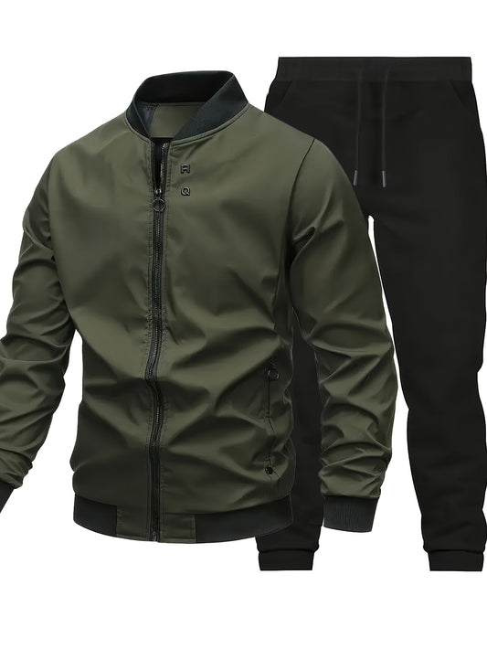 Սպորտային կոստյում տղամարդու գարնանային և աշնանային առօրյա բաճկոնի հավաքածու՝ համապատասխան տղամարդու հագուստով