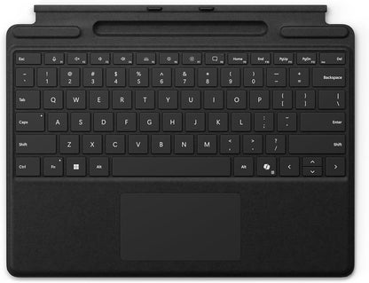Microsoft Surface Pro Keyboard with Slim Pen 2 Bundle for Pro Copilot+ (11Th Edition), Pro 9 and Pro 8, Alcantara Material, Black