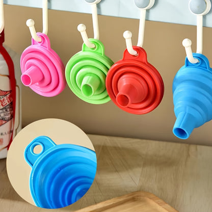 1pc, Multi Functional Outdoor And Household Funnels, Expandable And Portable Foldable Funnels, Space Saving Dispensers Suitable For All Liquid Dispensers, Perfect For Kitchens And Outdoor Small Tools Kitchen Accessories