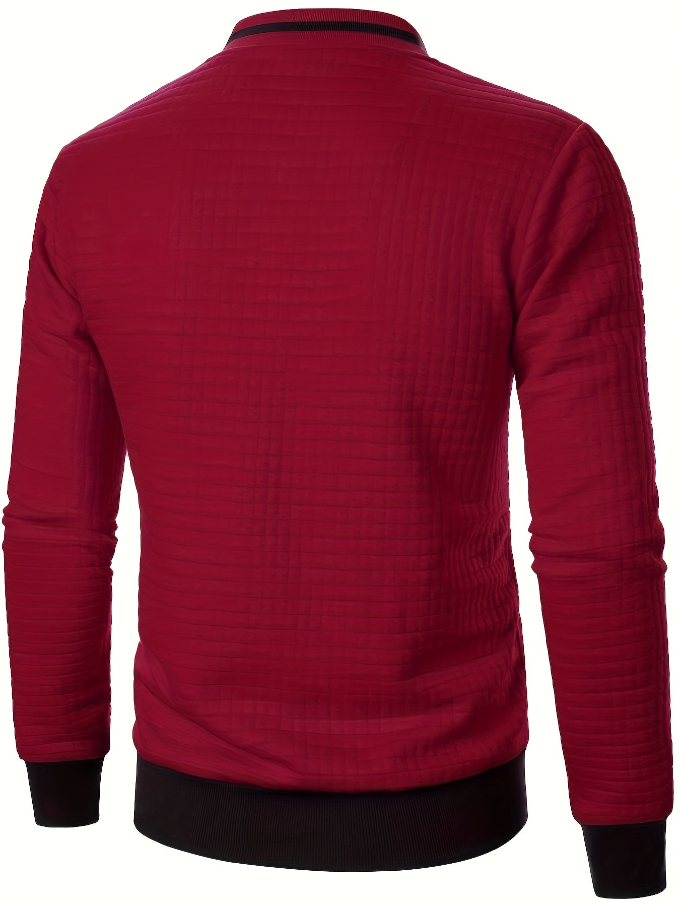 Men'S Zip-Up Jacket - Full-Zip Front Closure, Stand Collar, Lightweight Outerwear for Office, Casual & Formal Events - Spring/Fall Transitional Clothing - Easy-Care Modern Men'S Coat, Zip Up Jacket, Autumn Layering, Sleek Des