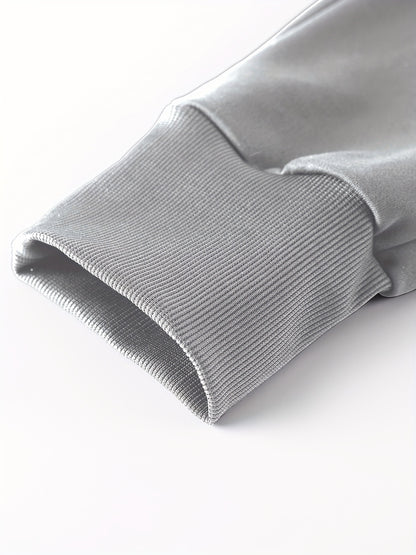 Գարնանային և աշնանային տղամարդկանց առօրյա սպորտային միագույն կոստյում