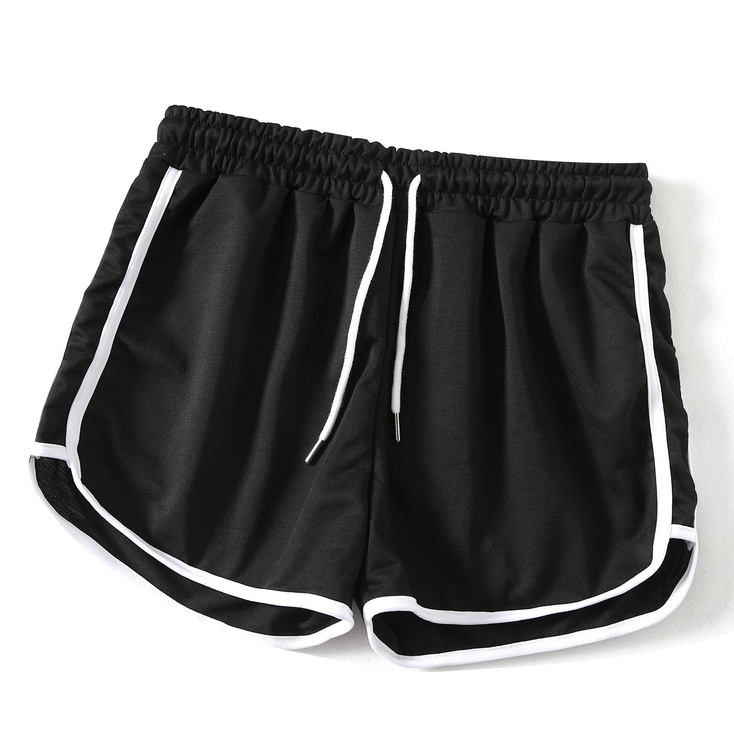 Կոնտրաստ կապող պատահական սպորտային շորտեր, ազատ շորտեր, կանացի ակտիվ հագուստ