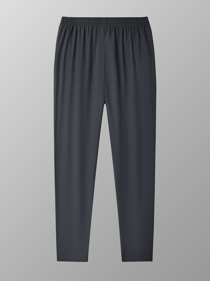 2pcs Men's Casual Pants, Fashion Trend Ultra-light Breathable Long Pants, Quick Dry Fabric Sports Pants
