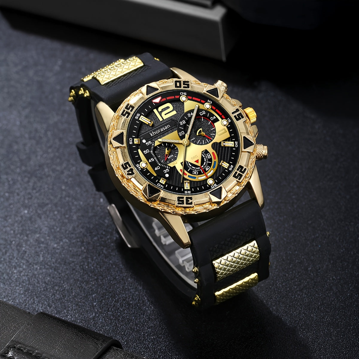 5 հատ 3 տղամարդու գեղեցիկ, բարձրակարգ քվարցային ժամացույց + դրամապանակ, ակնոց, բանալի շղթա, գելային գրիչ, արժեքավոր նվերների տուփի հավաքածու, որը լավագույն ընտրությունն է տոնական ծննդյան օրերի համար։