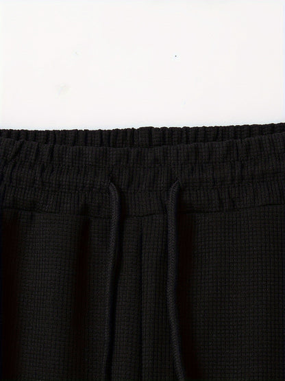 Բեյսբոլի օձիքով բաճկոնի և տաբատի հավաքածու՝ վաֆլի գործվածքից