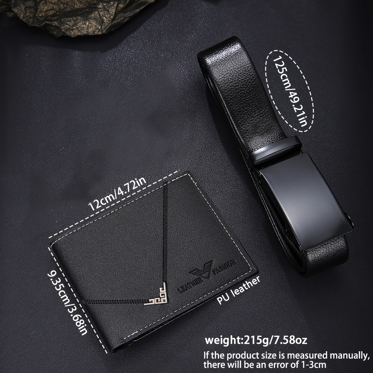 3 հատ տղամարդու ժամացույցի, գոտու, դրամապանակի հավաքածու | Նորաձև, գործնական, հանգստի, սպորտային, գեղեցիկ և նորաձև, հատուկ մշակված տղամարդկանց համար, առանց նվերի տուփի