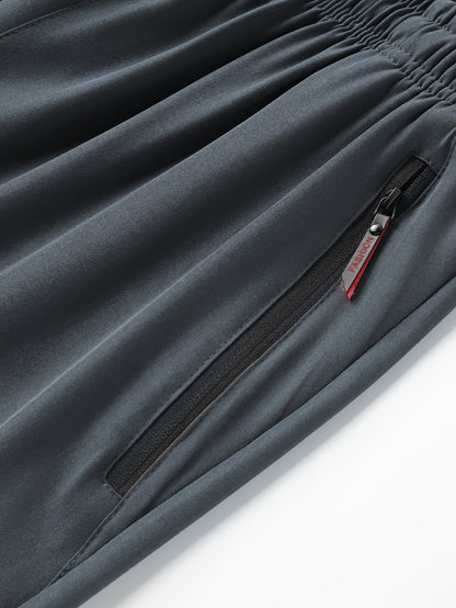 2 հատ Տղամարդկանց թեթև ջոջեր - արագ չորացող շնչող պոլիեսթեր, ոճային «PRINCESS» տպագրություն գոտկատեղով և կայծակաճարմանդ գրպաններով, Սև պատահական սպորտային տաբատ ամենօրյա հագուստի համար, կարգավորելի հարմարավետ տաբատ | Նորաոճ տպագիր ջոջեր | Ս