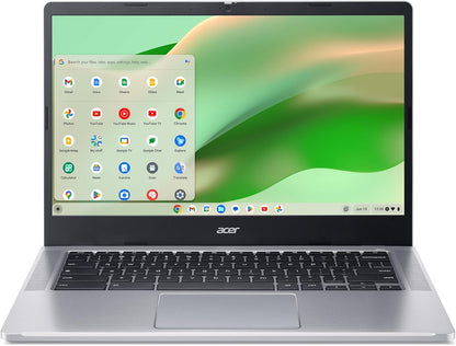 Acer Chromebook plus 514 Laptop with Google AI – 14" Full HD 1920 X 1080 IPS Touch Display | Intel Core I3-N305 | 8GB LPDDR5 | 128GB SSD | Wi-Fi 6E | FHD Camera | Chrome OS | CB514-4HT-375Z