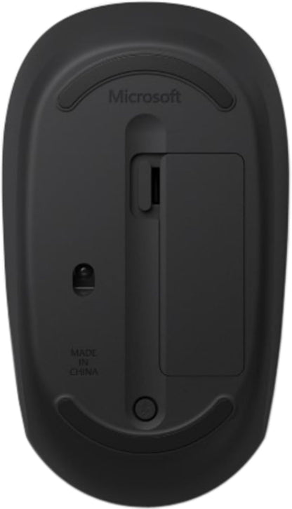 Microsoft Bluetooth Mouse - Black. Comfortable Design, Right/Left Hand Use, 4-Way Scroll Wheel, Wireless Bluetooth Mouse for Pc/Laptop/Desktop, Works with for Mac/Windows Computers