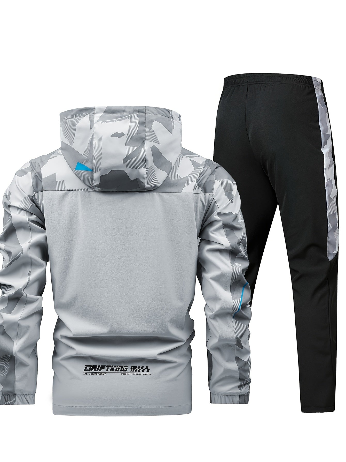 Men'S Lightweight Climbing Hooded Jacket - Quick-Dry Windproof Outdoor Sports Coat with Camouflage Pattern, Spring/Fall Casual & Training Wear, Regular Fit for Hiking, Running, Gym, Hiking Apparel, Durable Fabric