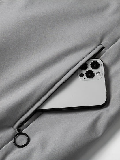 Տղամարդու առօրյա աշխատանքային բաճկոնի և տաբատի հավաքածու, միագույն, երկար թևքերով, սովորական չափսի, գրպաններով, գարնան/աշնան համար, առօրյա հագուստ, առօրյա հագուստ|Առօրյա ոճ|Միագույն բաճկոն