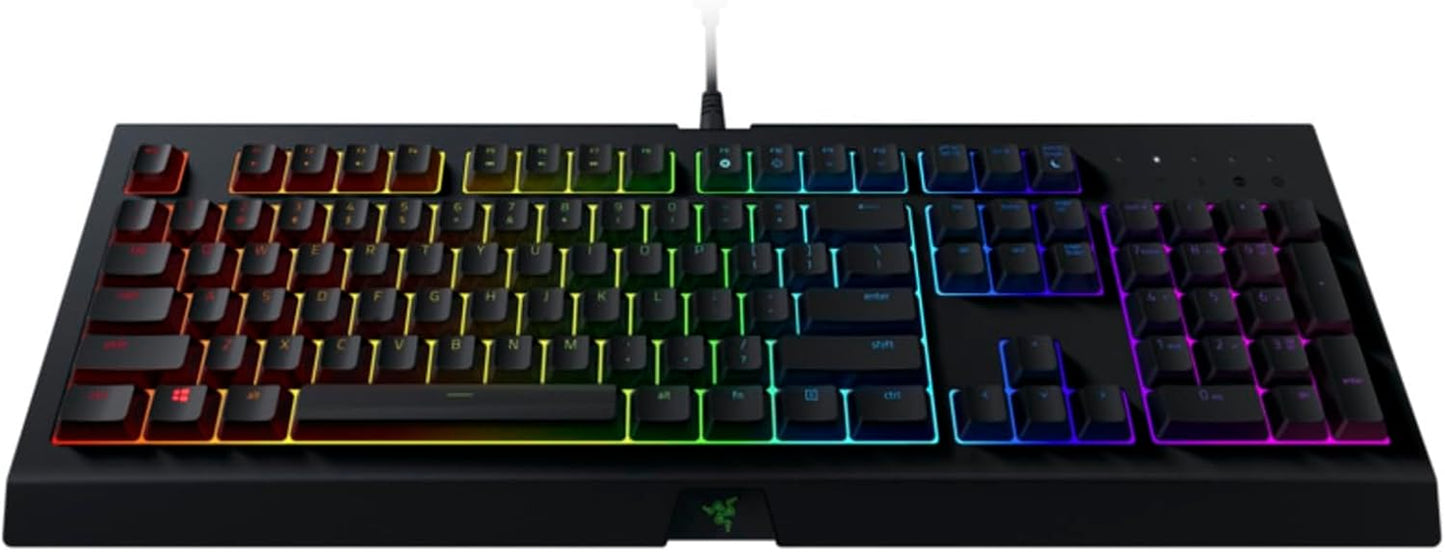 Razer Cynosa Chroma Gaming Keyboard: Individually Backlit RGB Keys - Spill-Resistant Design - Programmable Macro Functionality - Quiet & Cushioned
