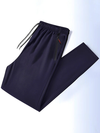 2pcs Men's Casual Pants, Fashion Trend Ultra-light Breathable Long Pants, Quick Dry Fabric Sports Pants