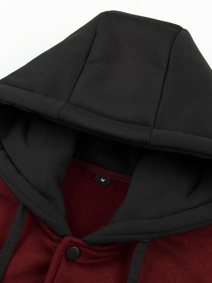 Տղամարդու «ԲՐՈՒՔԼԻՆ» նախշերով գունային արգելափակումներով գլխարկով բաճկոն, գարնանային և աշնանային զբոսանքի համար նախատեսված առօրյա պրեպի ոճի վերարկու՝ որպես նվեր