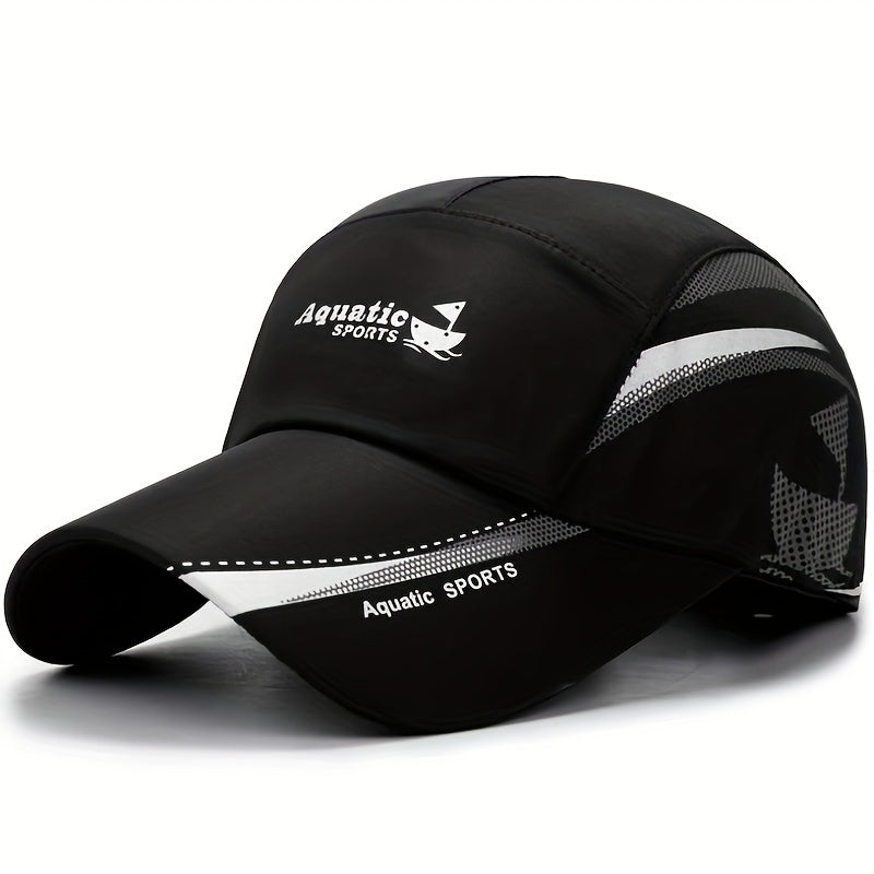 Unisex կարգավորվող պոլիեսթեր բեյսբոլի գլխարկ՝ բադի լեզվով, արևապաշտպան բացօթյա ձկնորսական գլխարկ, միայն ձեռքի լվացում, հյուսված, ձգվող փակում, տեղադրված է գարուն/աշուն սեզոնին