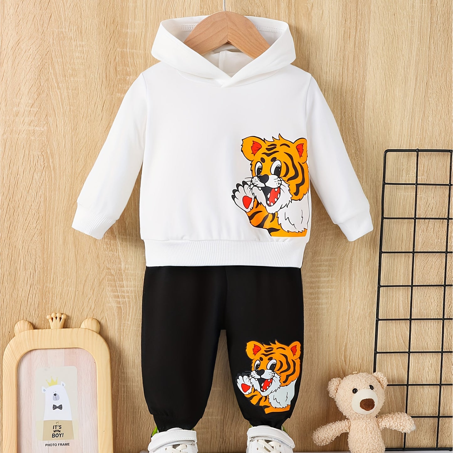 Toddler Baby Boy Clothes Outdoor Set Long Sleeve Sweatshirt Top Casual Pants Fall Winter Outfit Sweatsuit - ayq