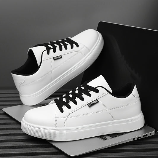 Men's Low-Top Sneakers with Cushioned Sole & Letter '' - - Urban Hiking Shoes Suitable for Daily Wear, Outdoor, Commuting - Lightweight Round-Toe Casual Sports Footwear - ayq