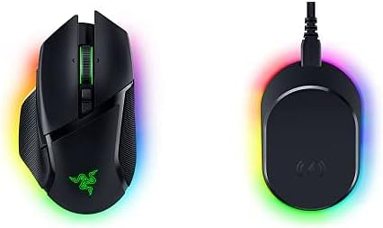Razer Basilisk V3 Pro Wireless Gaming Mouse: Hyperscroll Tilt Wheel - 30K DPI Optical Sensor - Gen-3 Optical Switches - 13-Zone Chroma RGB - 13 Programmable Controls - 3 Connection Modes - Black