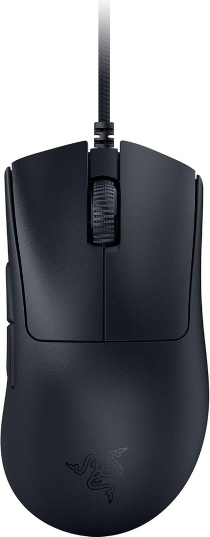 Razer Deathadder V3 Wired Gaming Mouse: 59G Ultra Lightweight - Focus Pro 30K Optical Sensor - Fast Optical Switches Gen-3-8K Hz Hyperpolling-6 Programmable Buttons -Ergonomic -Speedflex Cable- Black