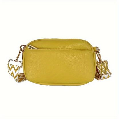 Mini Crossbody Bag for Women, Wide Strap Square Wallet, Stylish Shoulder Bag. - Ayq