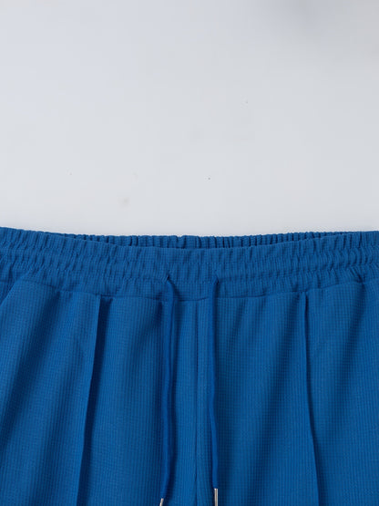 Բեյսբոլի օձիքով բաճկոնի և տաբատի հավաքածու՝ վաֆլի գործվածքից