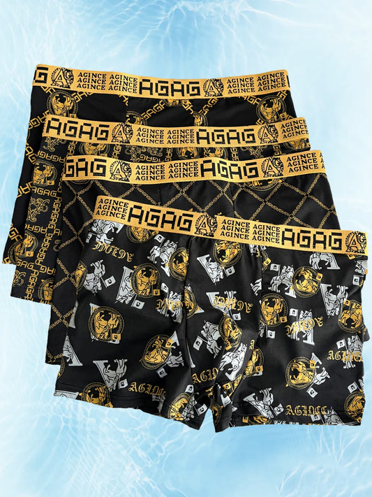 1 Pack Of Men's Comfortable Close-Fitting Flat-Cut Underwear - Breathable, Elastic And Quick-Drying, Suitable for Casual Wear - Ayq