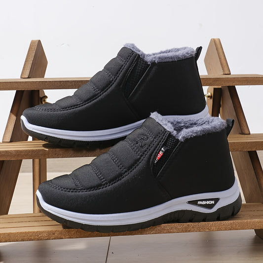 '-Lined New Winter Men's Outdoor Non-Slip Soft Comfortable Warm Lined Cold-Proof Shoes and Boots