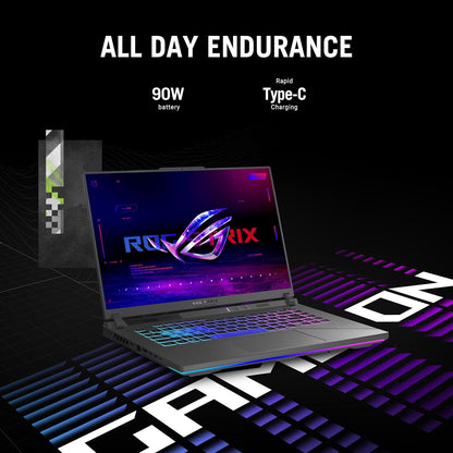 ASUS ROG Strix G16 (2024) Gaming Laptop, 16” ROG Nebula Display 16:10 QHD 240Hz, NVIDIA® Geforce RTX™ 4070, Intel® Core™ I9-14900Hx, 16GB DDR5-5600, 1TB Pcie Gen4 SSD, Wi-Fi 6E, Win 11, G614JIR-AS94