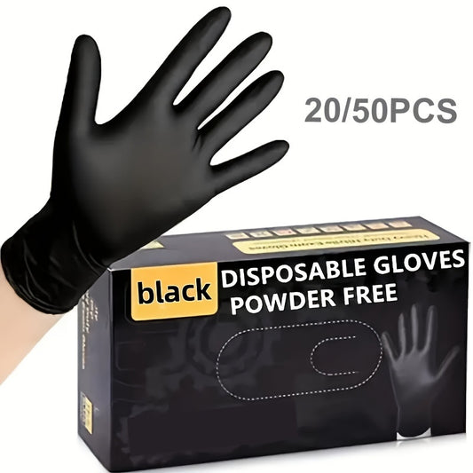 Kitchen Dishwashing Anti-Oil Gloves, No Odor, High Elasticity, High Fit Household Hygiene Nitrile Gloves, 20/50pcs Multiple Specifications Can Be Selected,