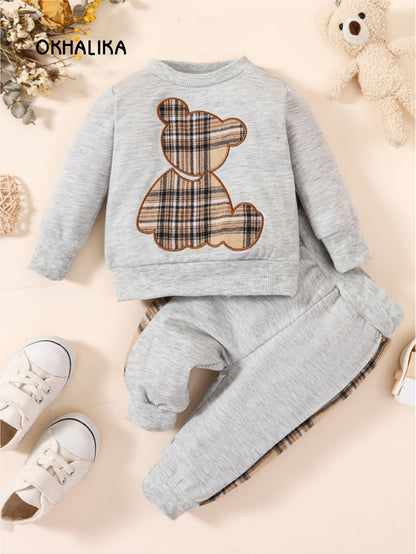 Toddler Baby Boy Clothes Outdoor Set Long Sleeve Sweatshirt Top Casual Pants Fall Winter Outfit Sweatsuit - ayq