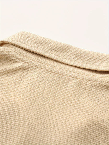 1 հատ տղամարդու ամենօրյա պոլիեսթերային կայծակաճարմանդով բաճկոն՝ օձիքով, միագույն, թեթևակի ձգվող, հյուսված կտորից, սովորական չափսերով, առանց աստառի - Գարուն/աշուն վերնազգեստ