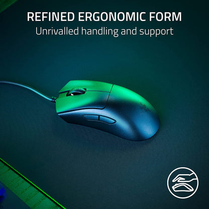 Razer Deathadder V3 Wired Gaming Mouse: 59G Ultra Lightweight - Focus Pro 30K Optical Sensor - Fast Optical Switches Gen-3-8K Hz Hyperpolling-6 Programmable Buttons -Ergonomic -Speedflex Cable- Black