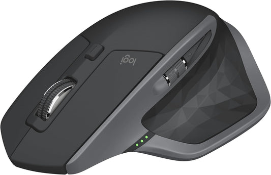 Logitech MX Master 2S Wireless Mouse - Hyper-Fast Scrolling, Ergonomic, Rechargeable, Control 3 Computers, Graphite