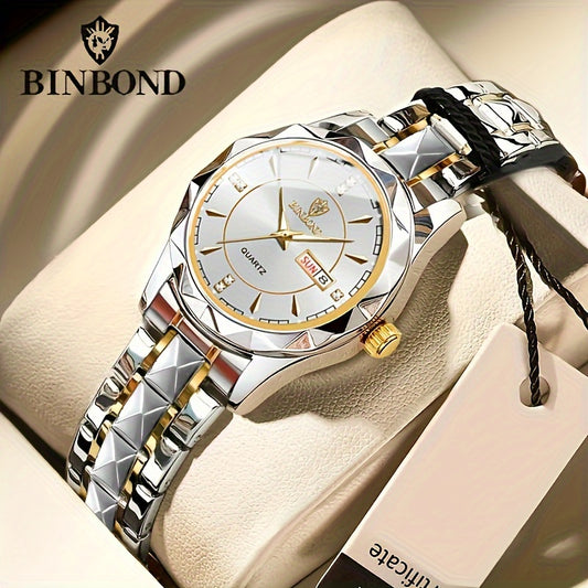 Women's Casual Luxury Simple Luminous Calendar Quartz Watch