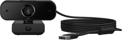 HP 430 FHD Webcam - USB, Plug & Play External Camera with Dual Mics & Privacy Shutter for Desktop Computer, Laptop PC, & Chromebook - Compatible W/Zoom, Teams - Wide FOV, Pan, & Tilt - 77B11AA#ABA