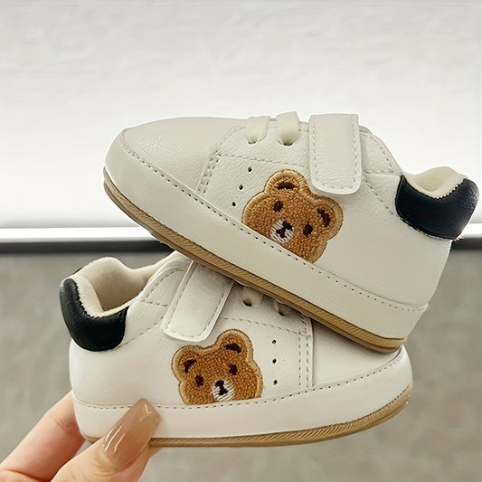 Casual Cute Cartoon Bear Sneakers For Baby Boys, Lightweight Non-slip Walking Shoes For Spring Summer Autumn - Ayq